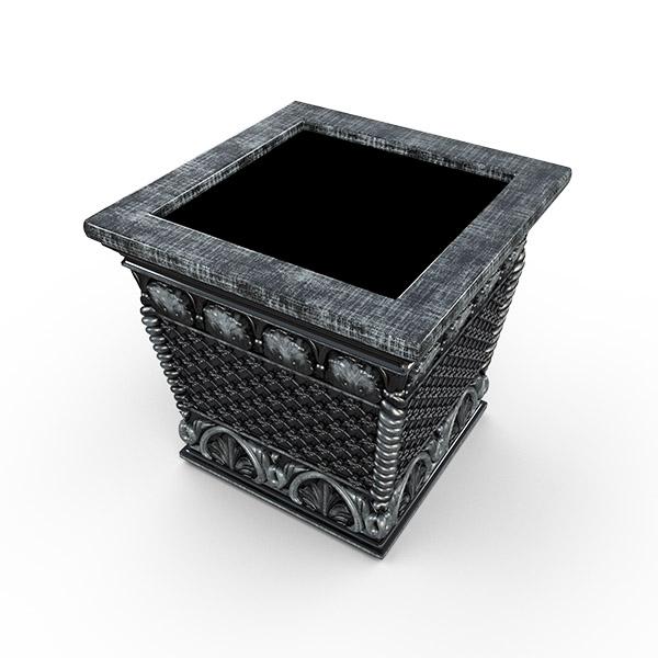 Gardenstone Floral Weave Box Planters Gardenstone Black 