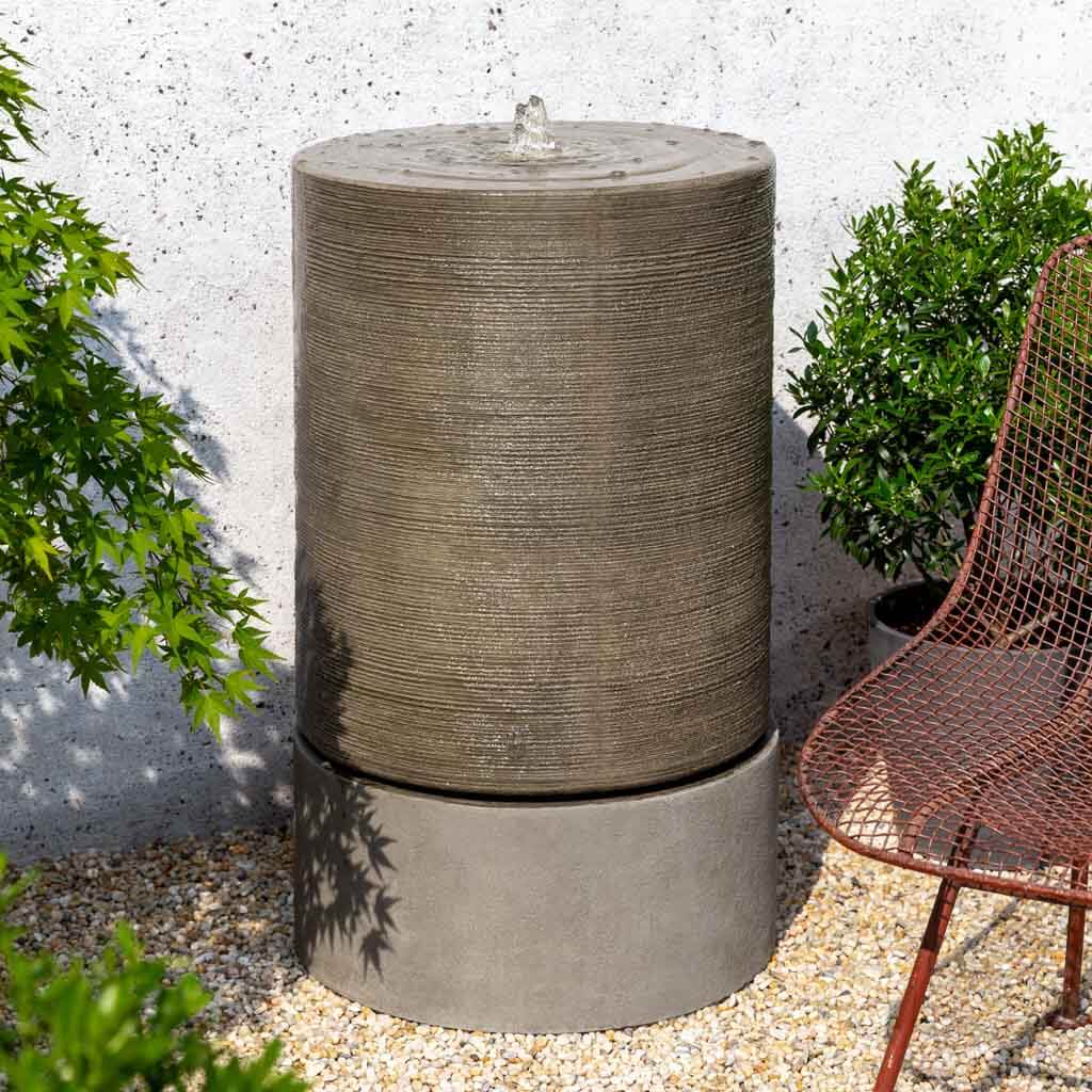 Campania Ribbed Cylinder Fountain - Thumbnail 2