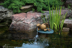 Photo of Aquascape Lazy Frog on Lily Pad Spitter - Aquascape Canada