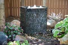 Aquascape Stacked Slate Spillway Wall Landscape Fountain Kit - 32-inch