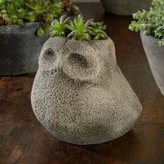 Campania Stone Owl Planter