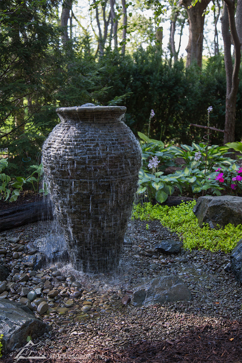 Photo of Aquascape Stacked Slate Urns - Aquascape Canada