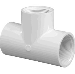 Photo of Threaded Tee PVC - Aquascape Canada