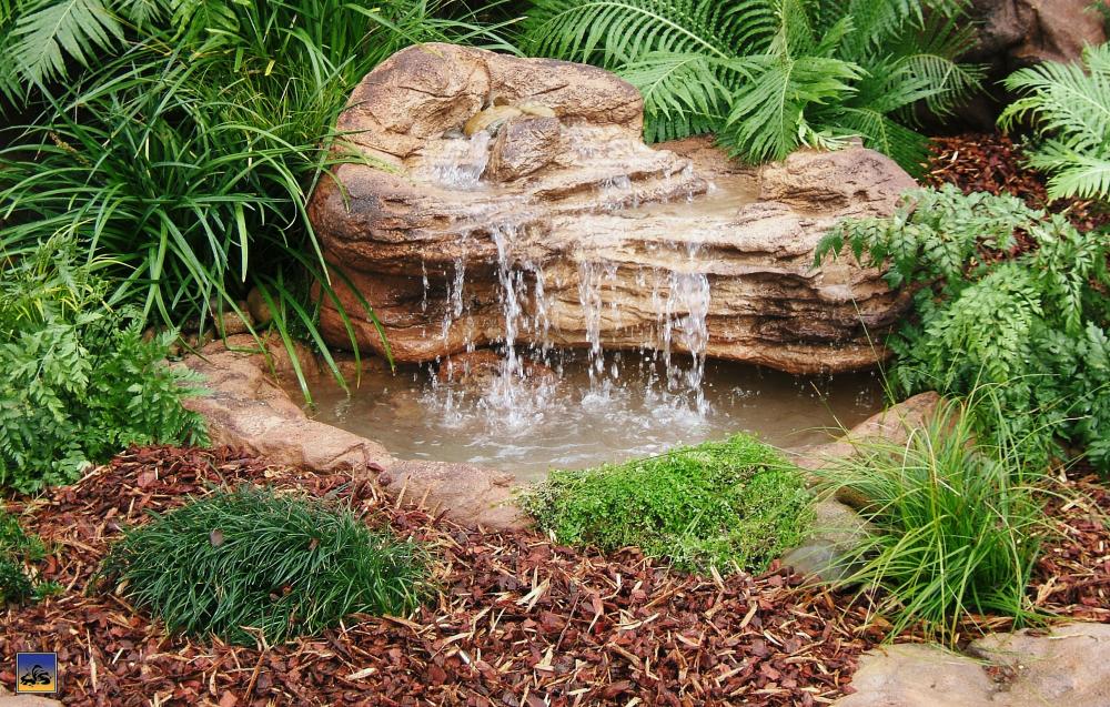 Photo of Rocky Crevice Falls - Complete Pond Kit by Universal Rocks - Marquis Gardens