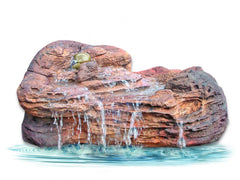 Photo of Rocky Crevice Falls - Complete Pond Kit by Universal Rocks - Marquis Gardens