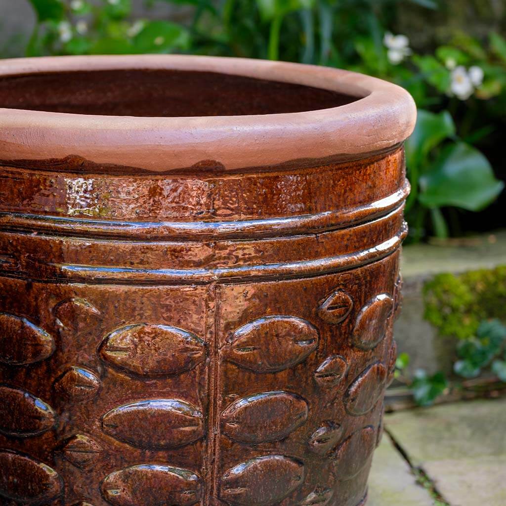 Photo of Campania Rustic Leaf Pots Set of 2 - Marquis Gardens