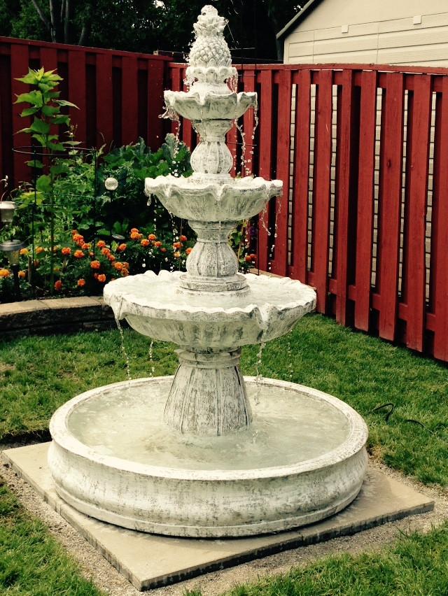 Photo of 3 Tier Pineapple Fountain in Basin PARTS - Marquis Gardens