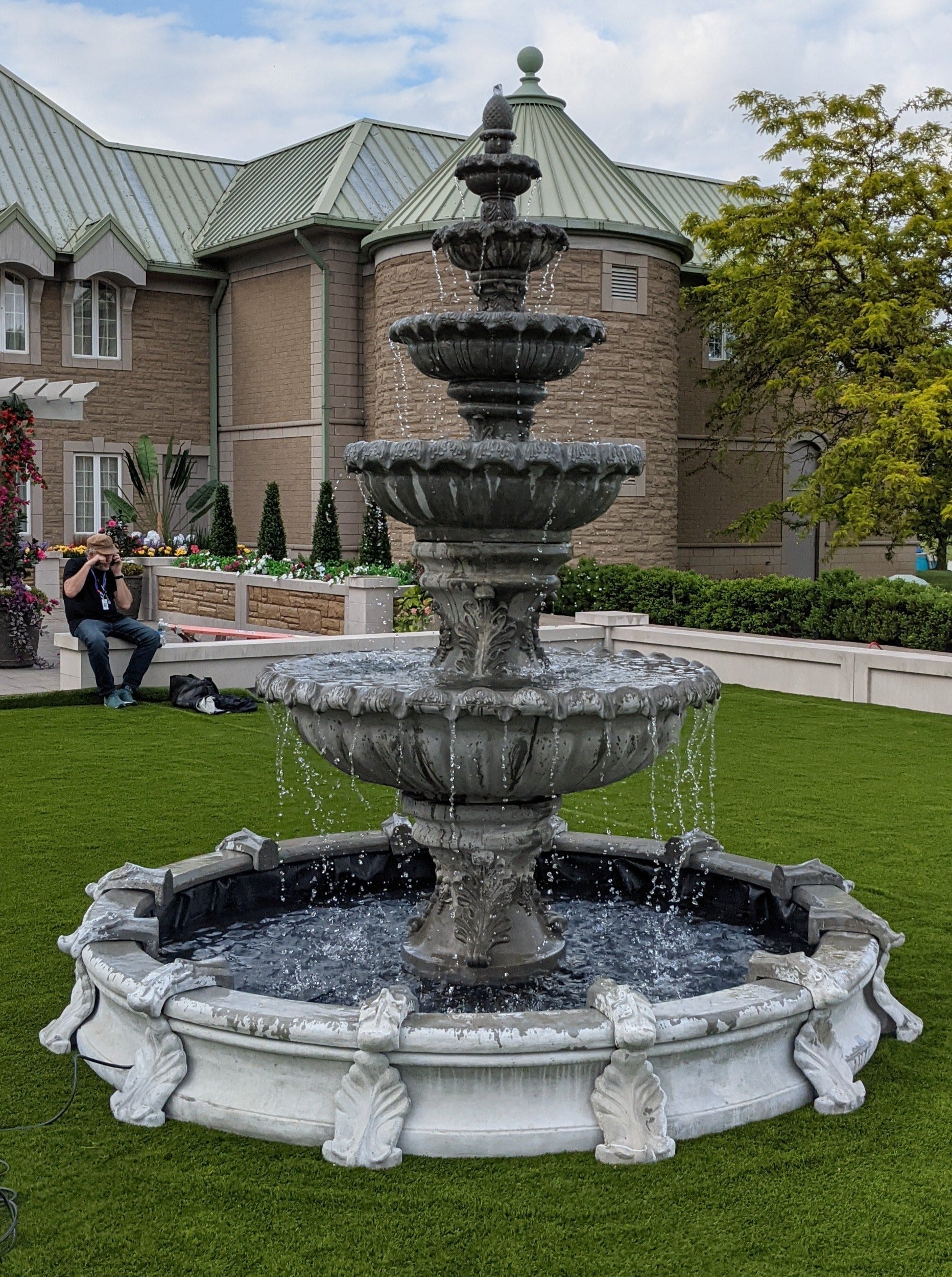 Photo of 5 Tier Fleur Fountain with Basin - Marquis Gardens