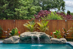 Photo of The Tahitian Waterfall - Complete Swimming Pool Waterfall Kit by Universal Rocks - Marquis Gardens