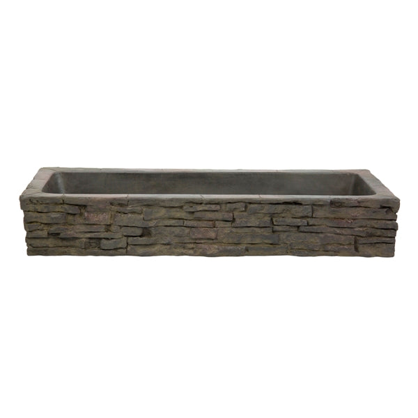 Photo of Aquascape Straight Stacked Slate Wall Base and Toppers