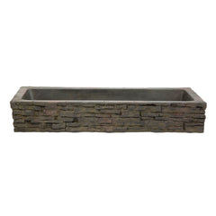 Photo of Aquascape Straight Stacked Slate Wall Base and Toppers - Marquis Gardens