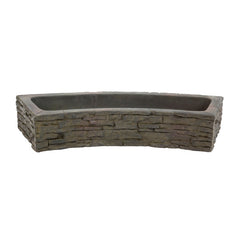 Photo of Aquascape Curved Stacked Slate Wall Base and Toppers - Marquis Gardens