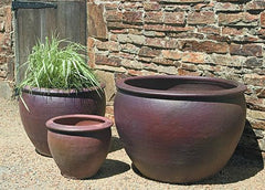 Photo of Campania Tron Cao Pot - Black Clay - Set of 3 - Marquis Gardens