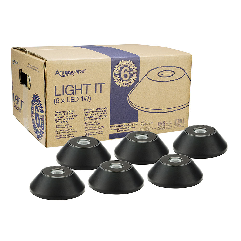 Photo of Aquascape Garden and Pond LED Spotlight and Waterfall Contractor 6-Pack - Marquis Gardens