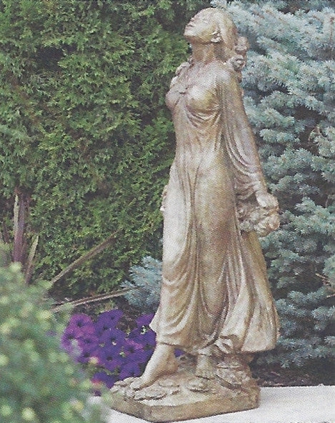 Photo of Lady Statue - Wreath of Roses - Marquis Gardens