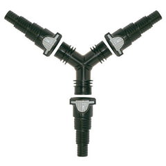 Photo of Laguna Y-connector with 3 1-1/4" Click-Fit Connectors 3/4", 1", 1-1/4" Adapters - Marquis Gardens