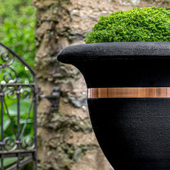 Photo of Campania Classic Copper Banded Urn, Large - Marquis Gardens