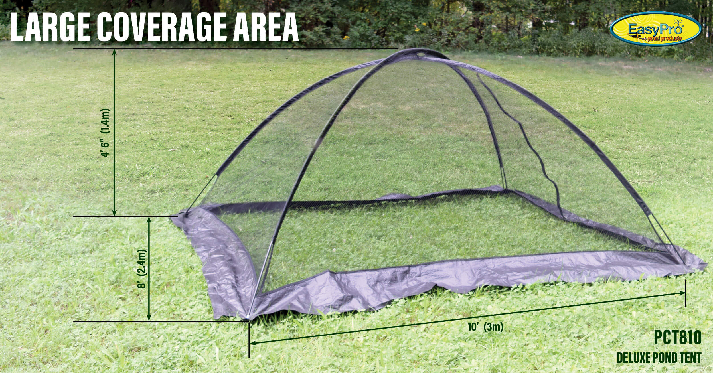 EasyPro Deluxe Pond Cover Net (Tent) - 8 x 10 - Marquis Gardens