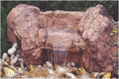 Photo of Falling Springs Pebble Pond Falls - PLW-001 - by Universal Rocks - Marquis Gardens