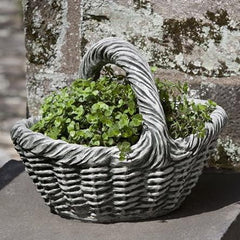 Photo of Campania Small Basket with Handle Planter - Marquis Gardens