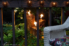 Photo of Aquascape Fire and Water 3-Piece Basalt Torch System - Marquis Gardens