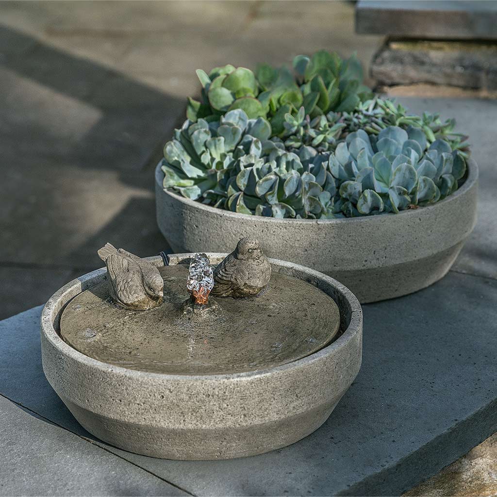 Photo of Campania Beveled Songbird Fountain - Marquis Gardens