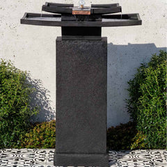 Photo of Campania Katsura Fountain with Pedestal - Marquis Gardens