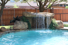 Photo of Sunset Grove - Complete Swimming Pool Waterfall Kit by Universal Rocks - Marquis Gardens
